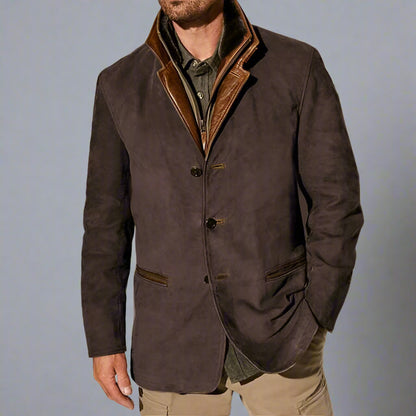 Men's Suede Jacket | Lightweight Tailored-Levorel