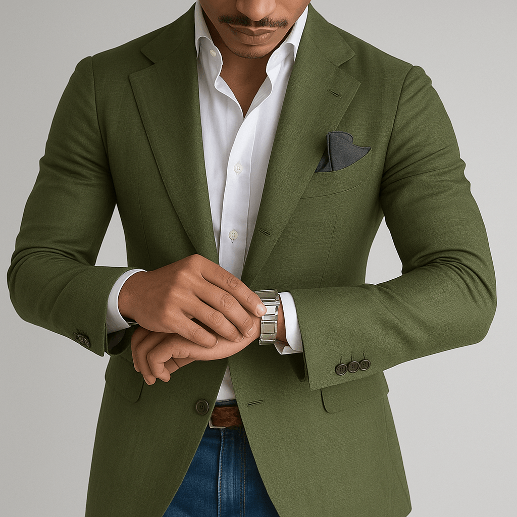 Men's Tailored Blazer | Slim Fit Buttoned-Levorel
