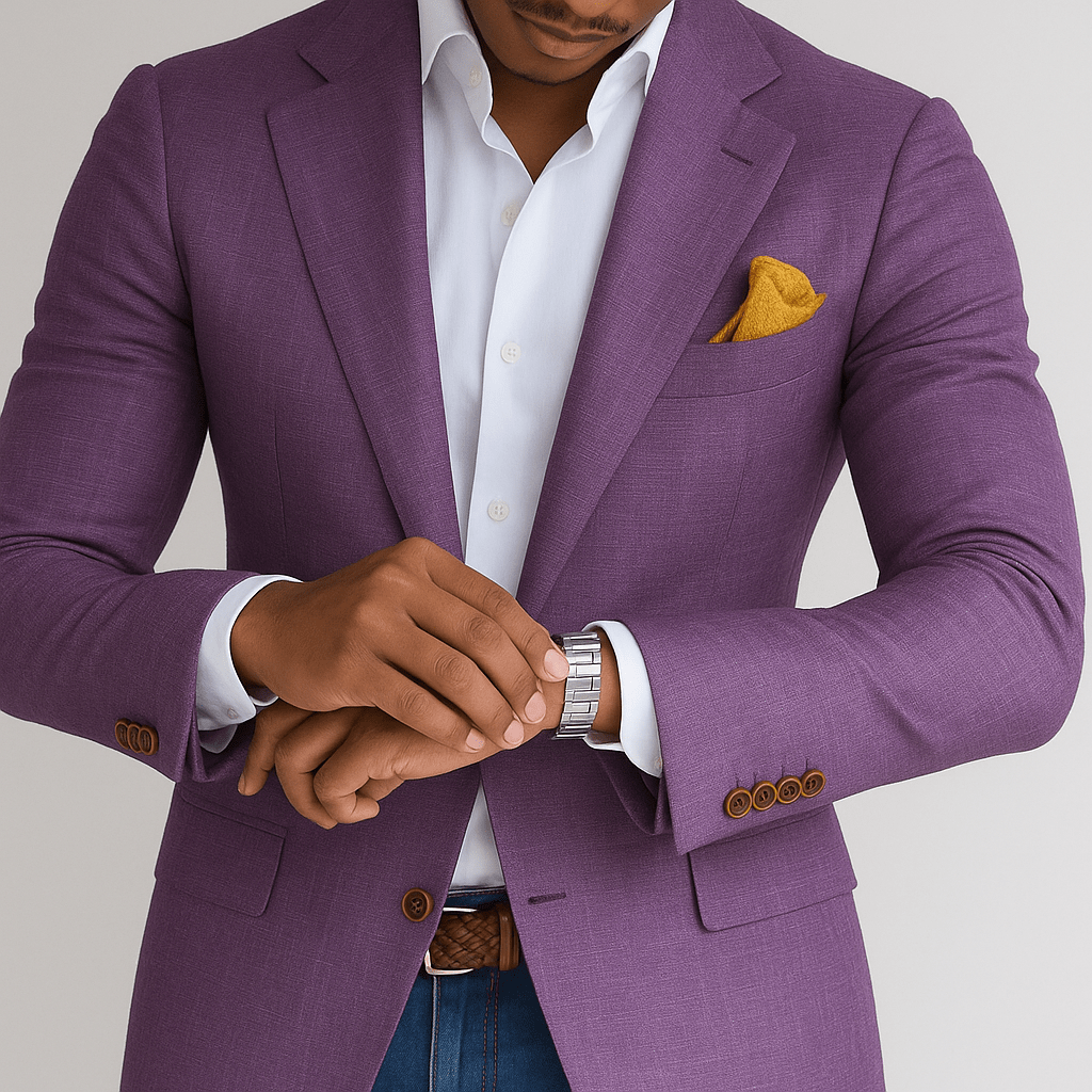 Men's Tailored Blazer | Slim Fit Buttoned-Levorel