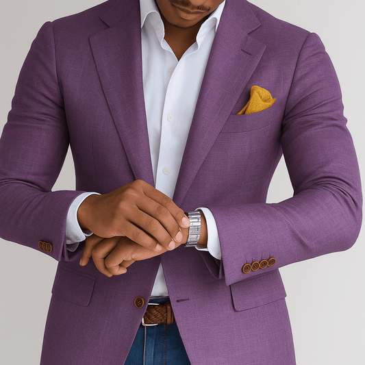 Men's Tailored Blazer | Slim Fit Buttoned-Levorel