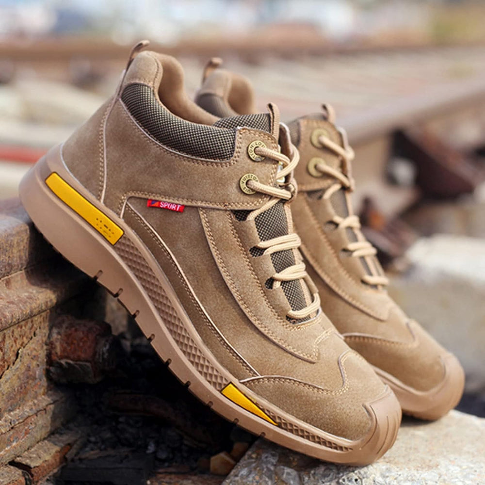 Men’s Waterproof Slip On Work Shoes | Safety Hiking Boots-Levorel