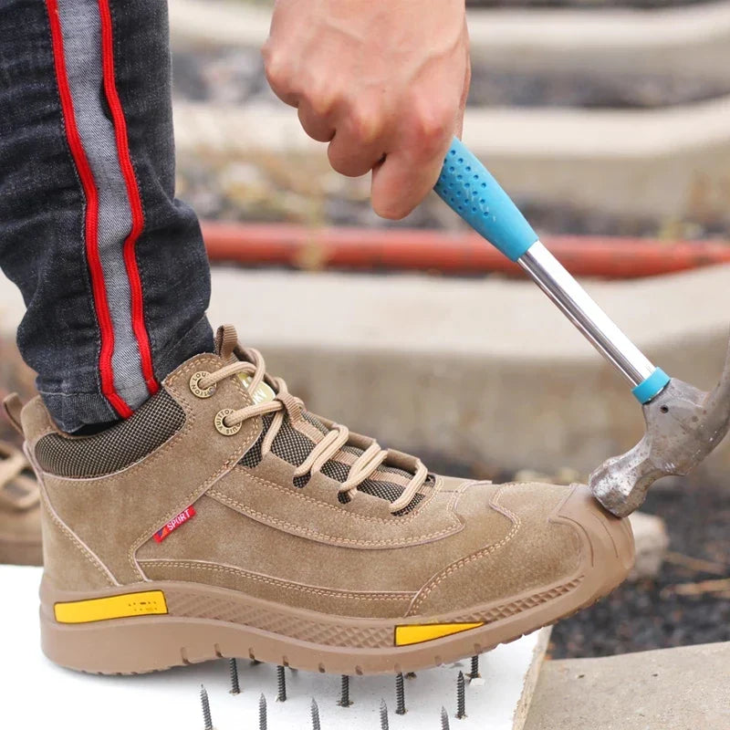 Men’s Waterproof Slip On Work Shoes | Safety Hiking Boots-Levorel