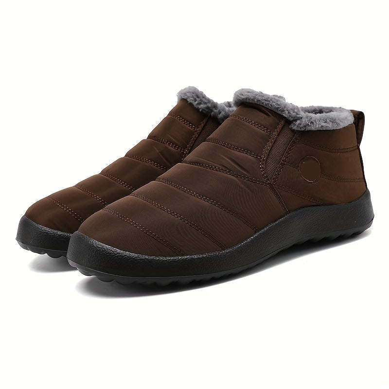 Men’s Winter Slip On Boots | Waterproof Flat-Levorel