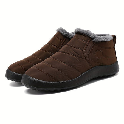 Men’s Winter Slip On Boots | Waterproof Flat-Levorel