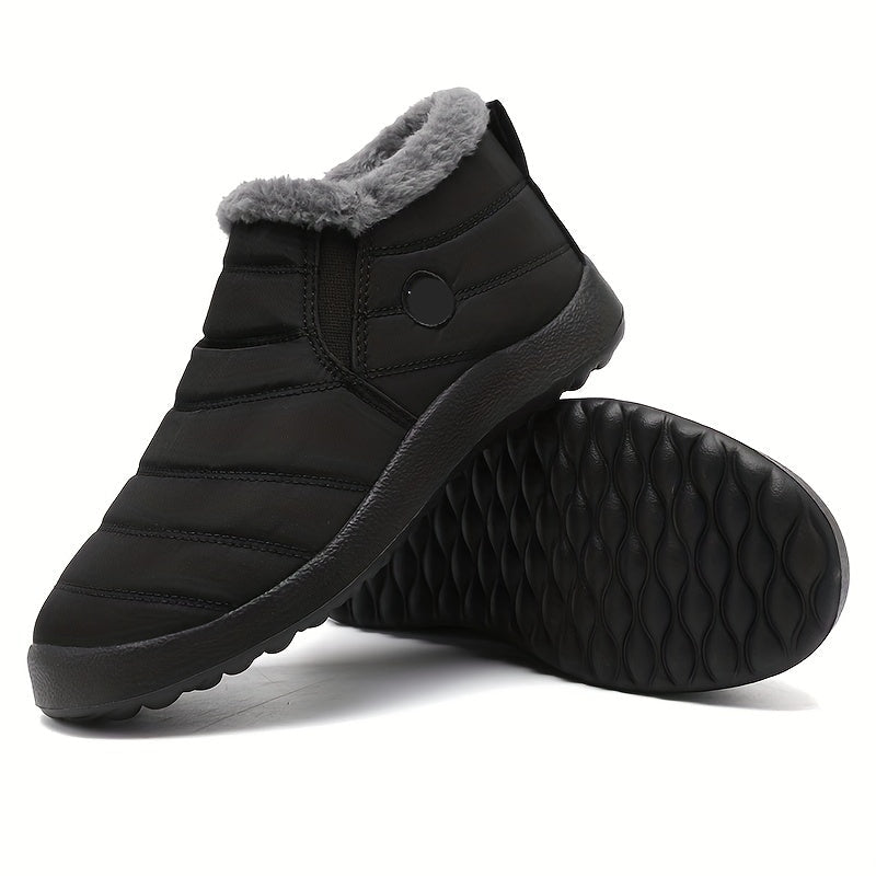 Men’s Winter Slip On Boots | Waterproof Flat-Levorel