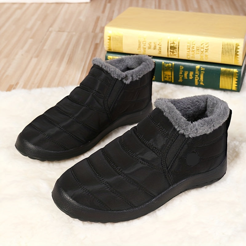 Men’s Winter Slip On Boots | Waterproof Flat-Levorel