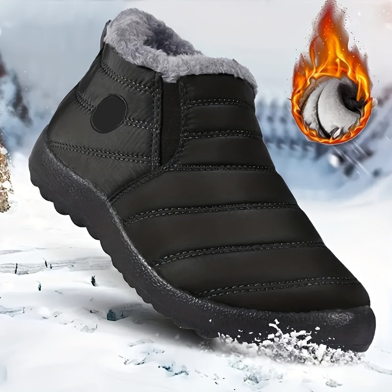 Men’s Winter Slip On Boots | Waterproof Flat-Levorel