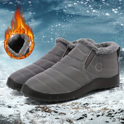 Men’s Winter Slip On Boots | Waterproof Flat-Levorel