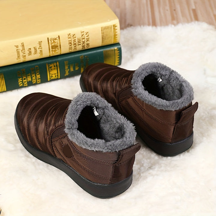 Men’s Winter Slip On Boots | Waterproof Flat-Levorel