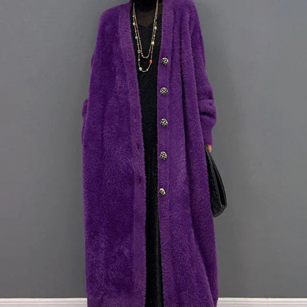 Women’s Oversized Fluffy Cardigan Coat Long Warm