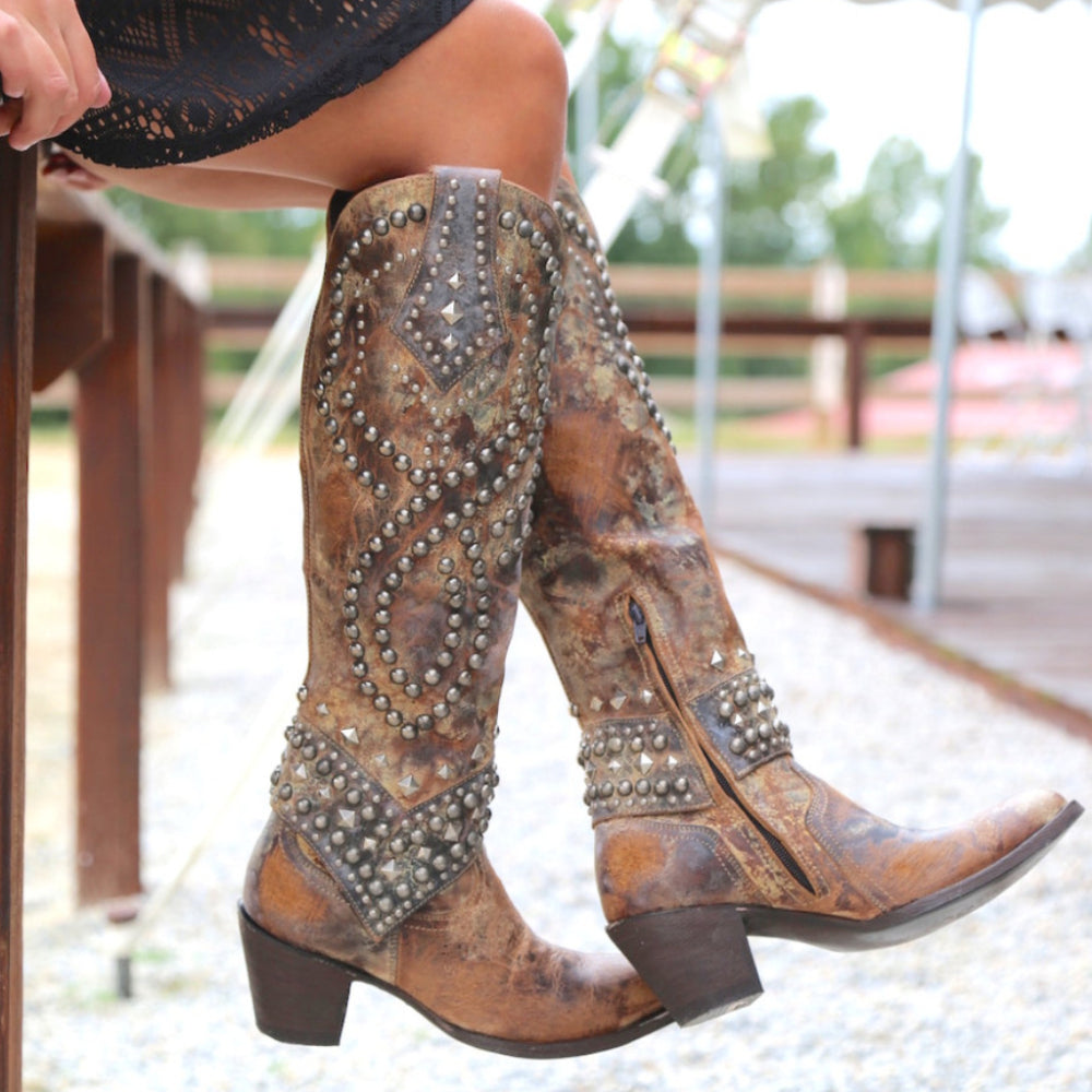 Women Embroidered Western Cowboy Boots | Knee High, Fashion