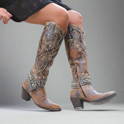 Women Embroidered Western Cowboy Boots | Knee High, Fashion