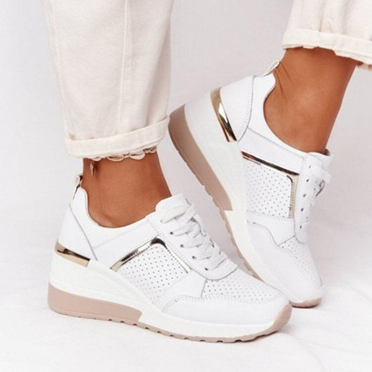 Women's Wedge Sneakers | Platform Comfortable Walking Shoes