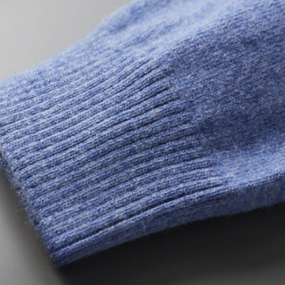 Polo Sweater – Natural-Fiber Blend Collar & Light Warmth - Image 6