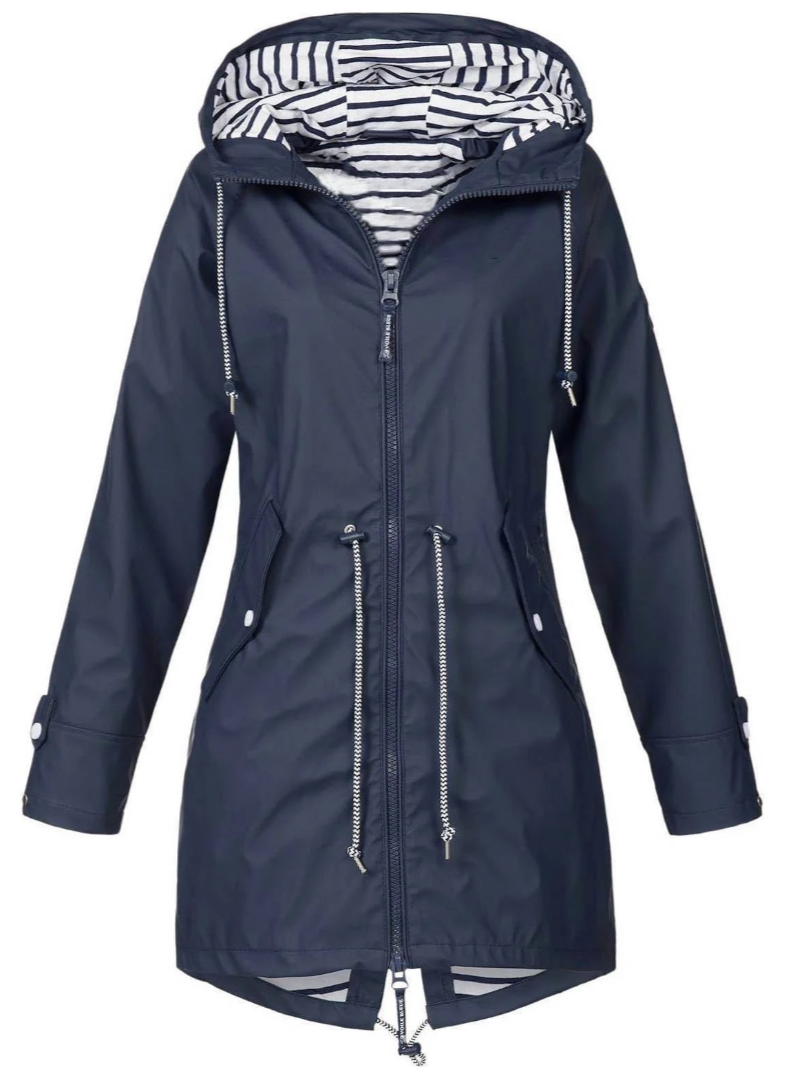 Women's Waterproof Lightweight Parka Coat | Hooded, Zip-up