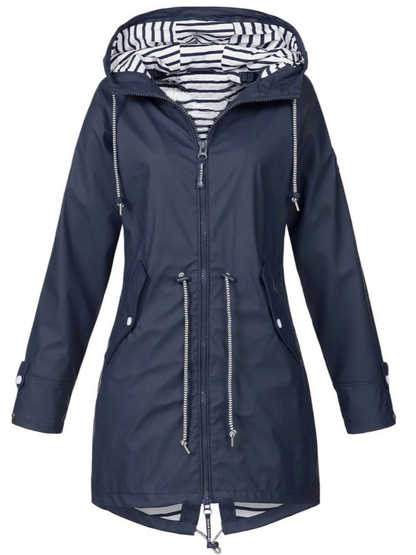 Women's Waterproof Lightweight Parka Coat | Hooded, Zip-up
