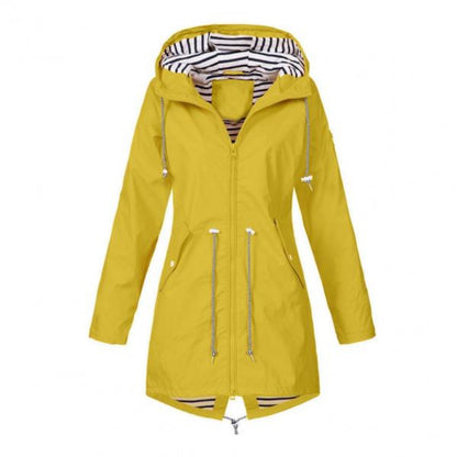 Rain Coat Women Waterproof Hooded Jacket for All Seasons 4