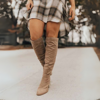 Women's Knee High Boots | Heeled Slouch
