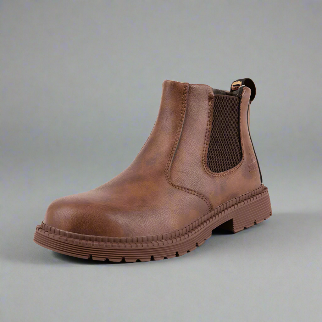 Men’s Slip On Ankle Work Boots | Durable Outdoor Footwear