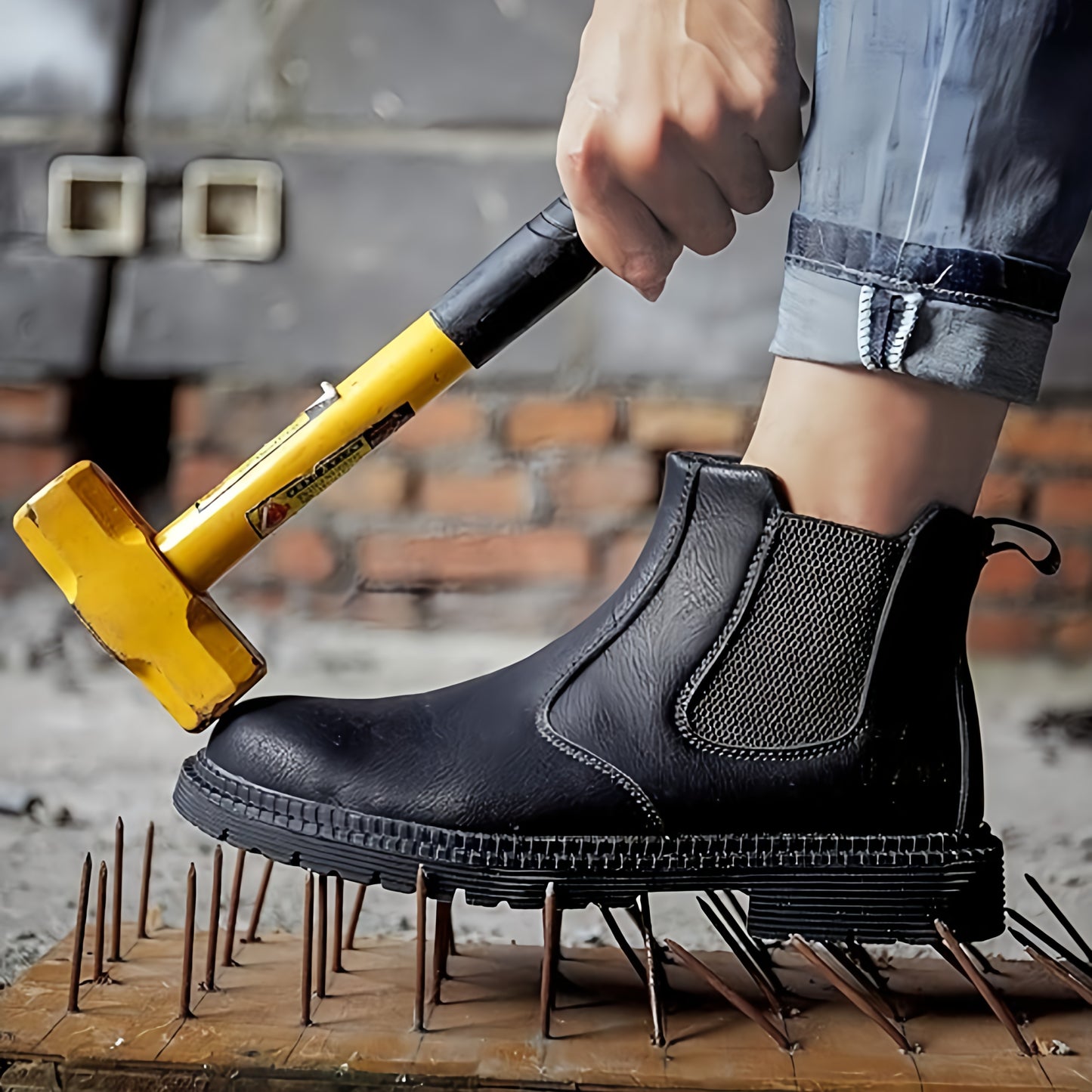 Men’s Slip On Ankle Work Boots | Durable Outdoor Footwear