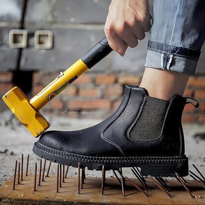 Men’s Slip On Ankle Work Boots | Durable Outdoor Footwear