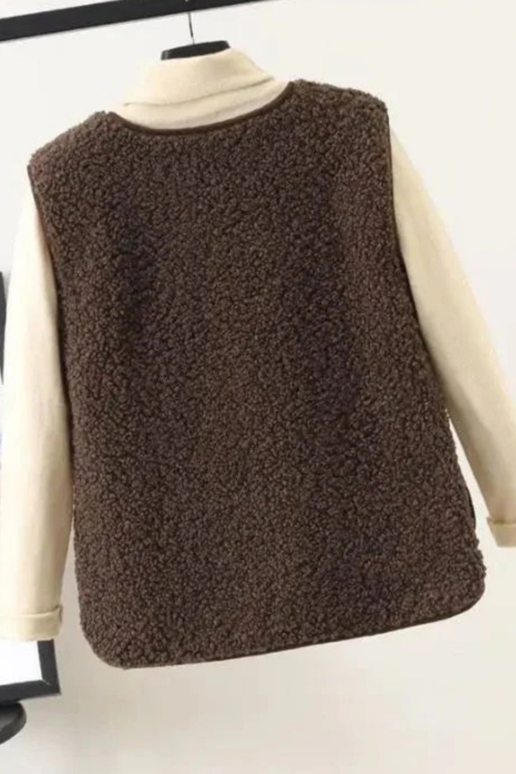 Women's Knitted Fleece Vest | Soft Sleeveless