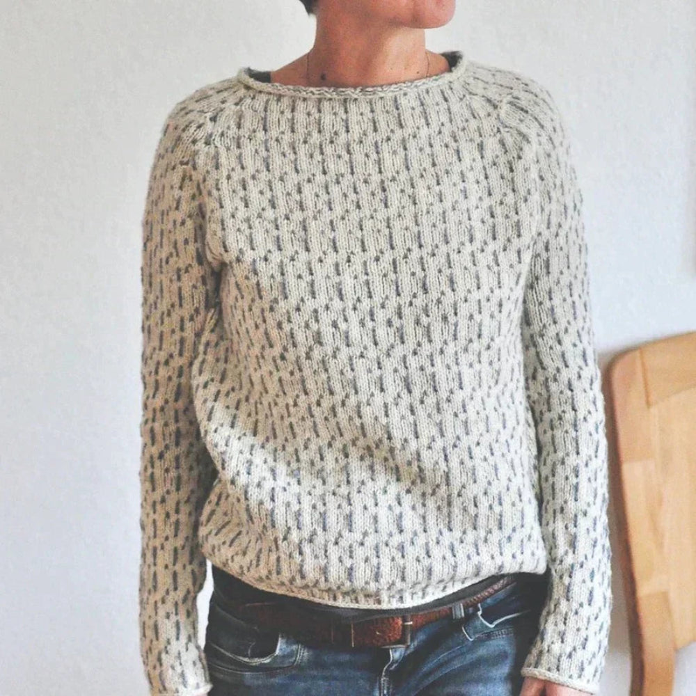 Dana | Women’s Casual Knit Sweater with Boat Neck - Image 2