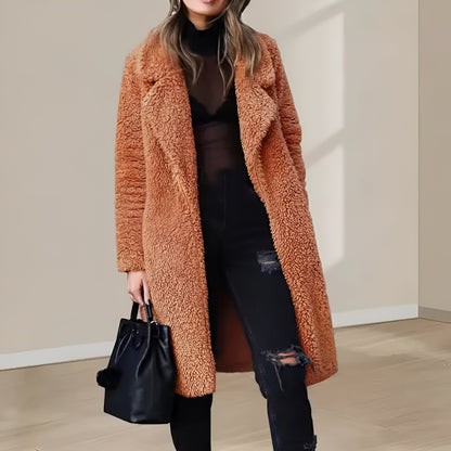 Women’s Oversized Teddy Coat | Long Faux Fur Warm