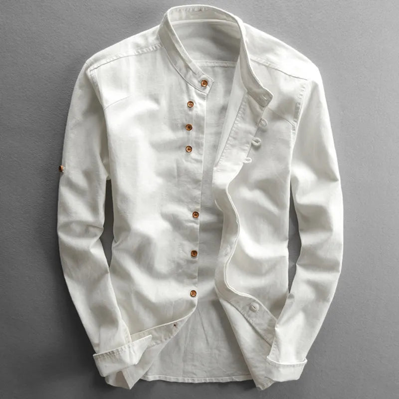 Men's Casual Long Sleeve Shirt | Vintage Button Up