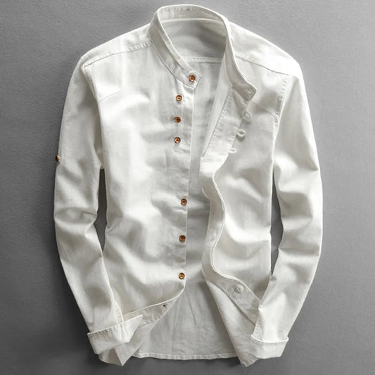 Men's Casual Long Sleeve Shirt | Vintage Button Up