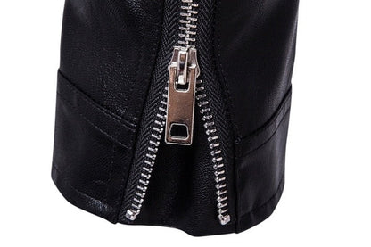 Men's Leather Bomber Jacket | Oversized Zip Up