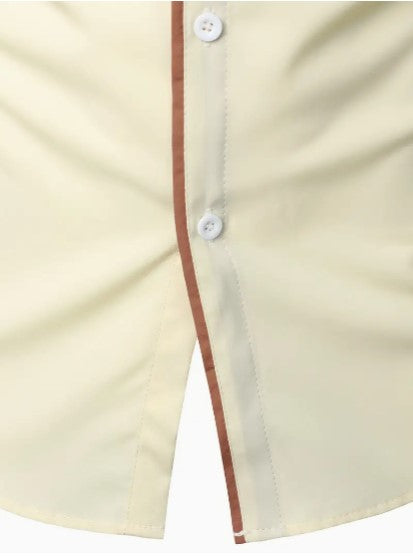 Men's Slim Fit Casual Shirt | Button Down Long Sleeve