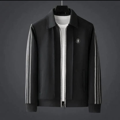 Men's Two-Piece Tracksuit Set | Zippered Jacket and Trousers