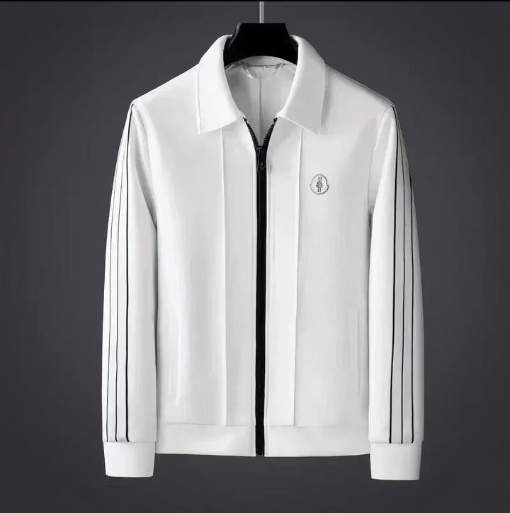 Men's Two-Piece Tracksuit Set | Zippered Jacket and Trousers