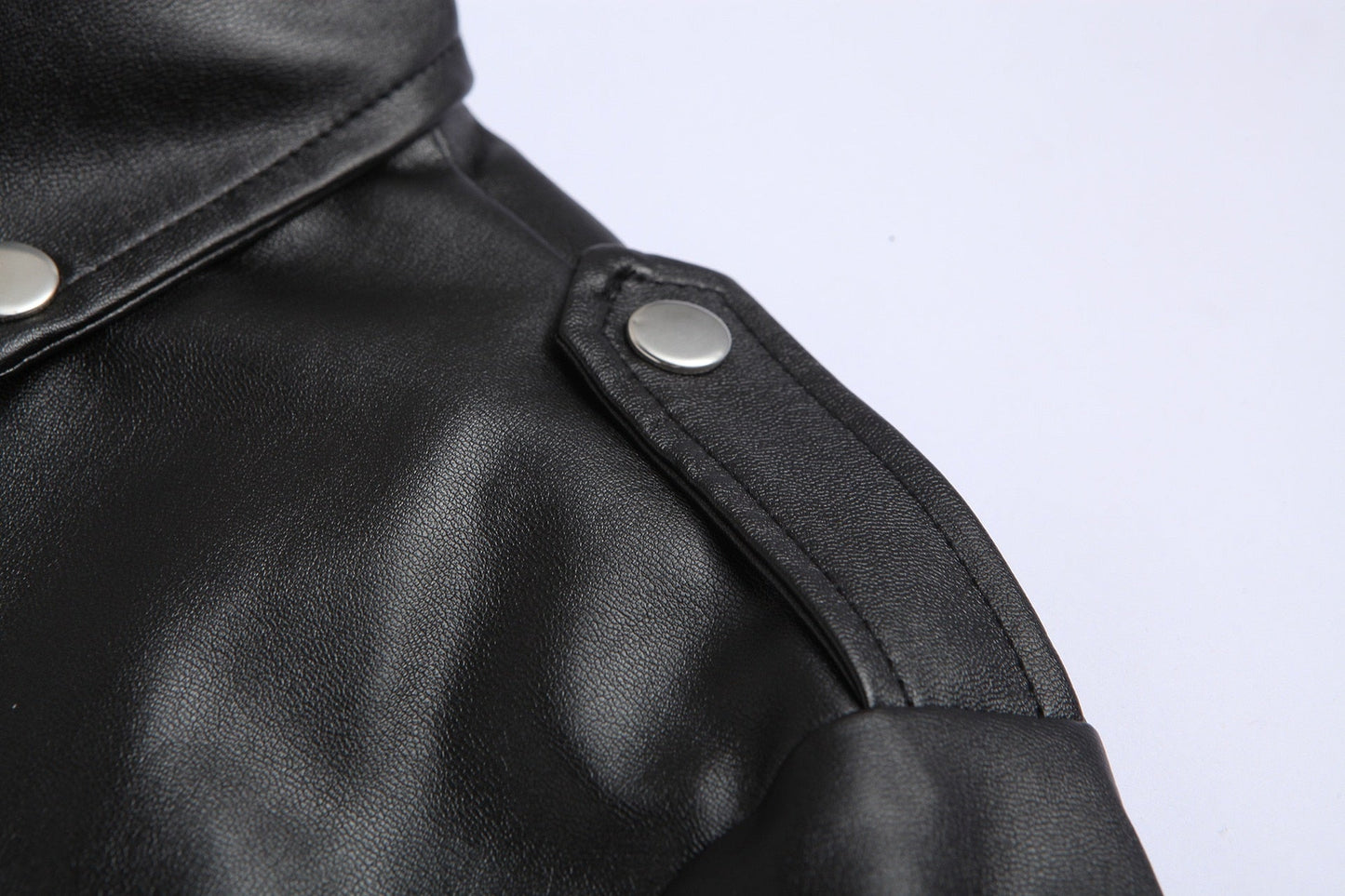 Men's Leather Bomber Jacket | Oversized Zip Up