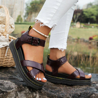 Women's Chunky Orthopedic Sandals Platform | Buckle