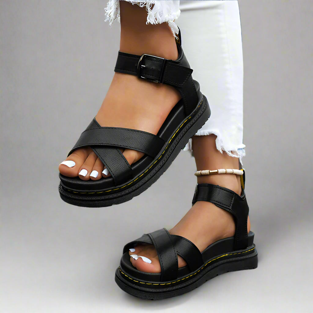 Women's Chunky Orthopedic Sandals Platform | Buckle