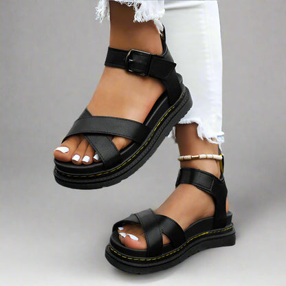 Women's Chunky Orthopedic Sandals Platform | Buckle