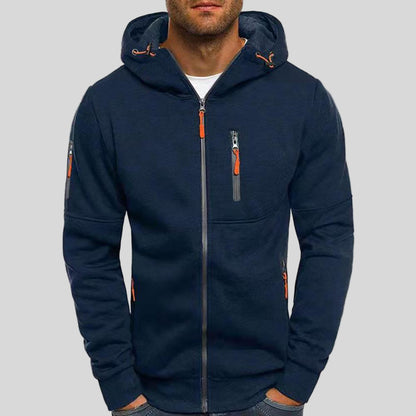 Stylish Zip Up Hoodie Jacket Soft Breathable Fabric Casual Wear 1