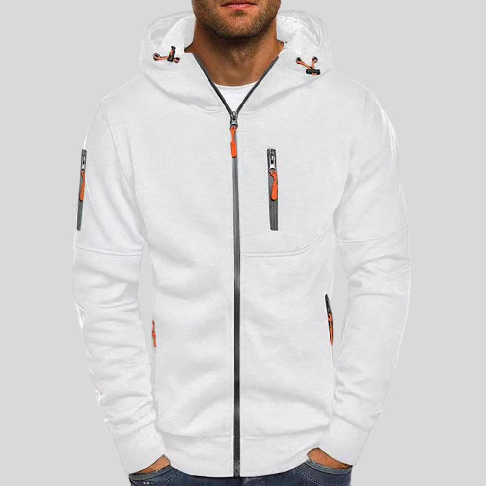 Stylish Zip Up Hoodie Jacket Soft Breathable Fabric Casual Wear 5