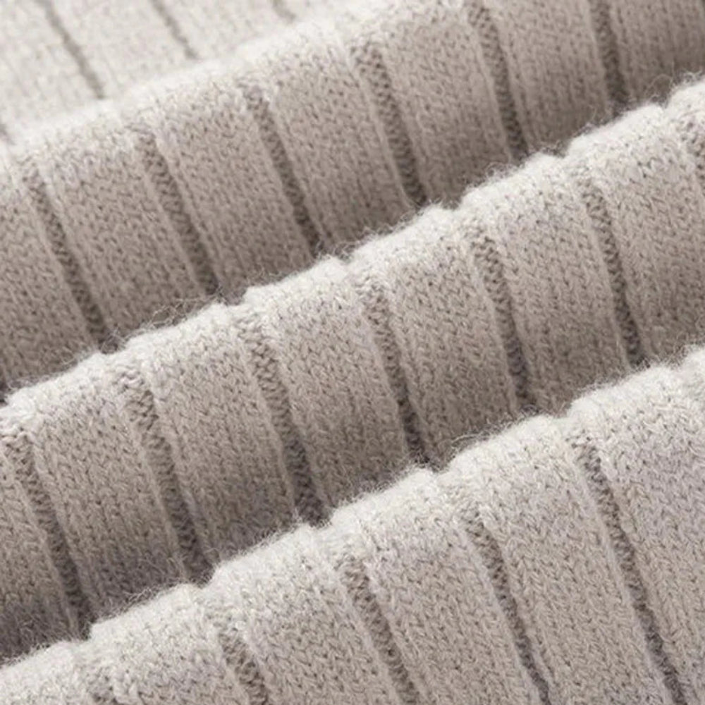 Sweater - High Collar Spun Blend & Half Zip Adjusts Fit - Image 5