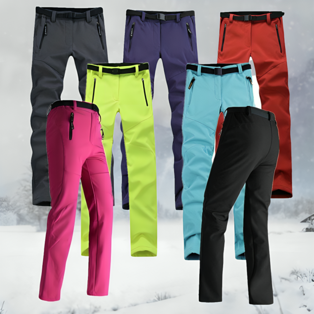 Women's Waterproof Insulated Hiking Pants Fleece Lined Adjustable Waist