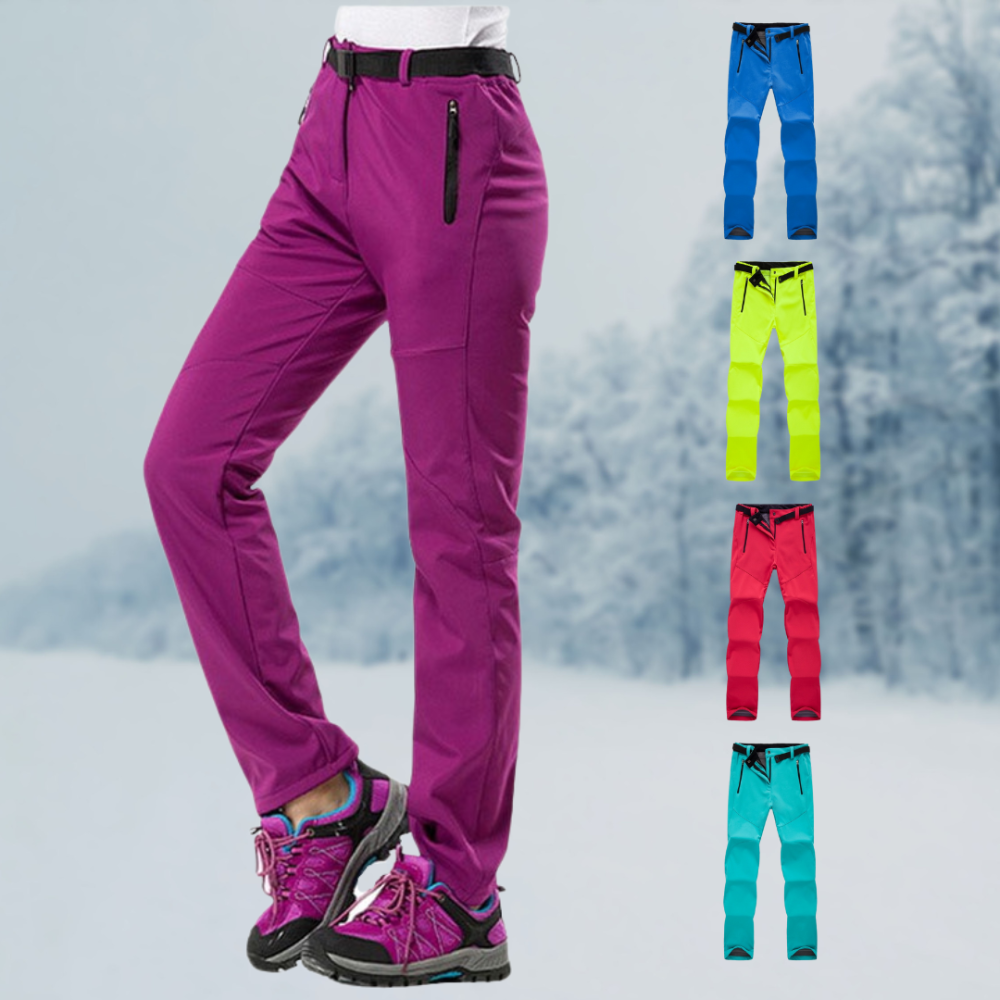 Waterproof Hiking Pants Women Durable Fleece Lined Trekking Trousers 1