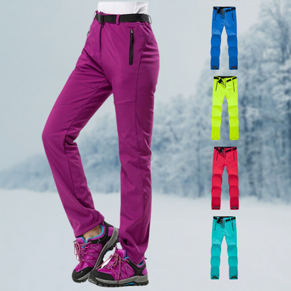 Waterproof Hiking Pants Women Durable Fleece Lined Trekking Trousers 1
