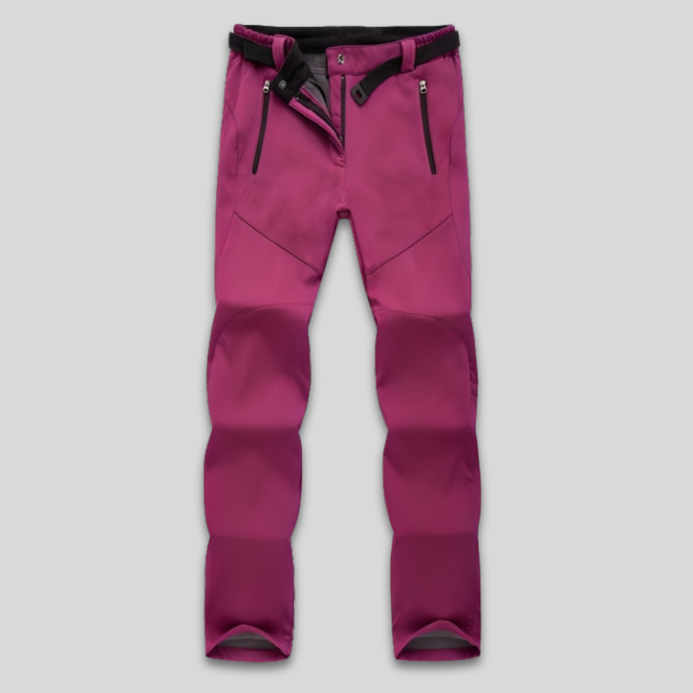 Women's Waterproof Insulated Hiking Pants Fleece Lined Adjustable Waist