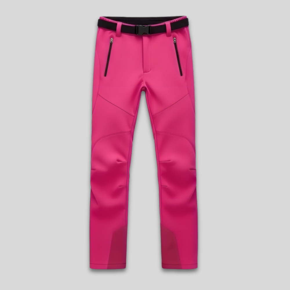Women's Waterproof Insulated Hiking Pants Fleece Lined Adjustable Waist