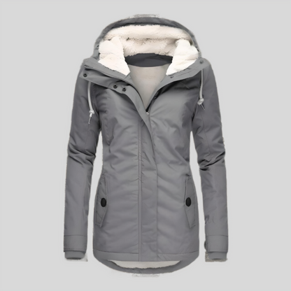 Women Warm Waterproof Winter Jacket Hooded Insulated