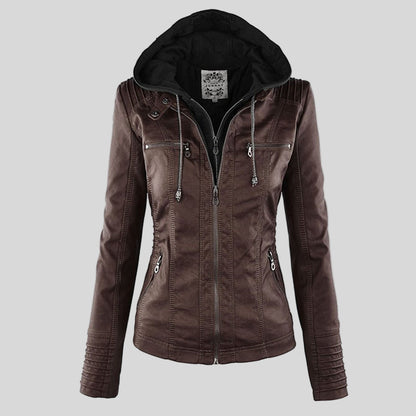 Weatherproof Women's Jacket Detachable Hood Elegant Design 10