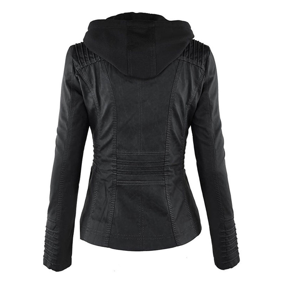 Weatherproof Women's Jacket Detachable Hood Elegant Design 6