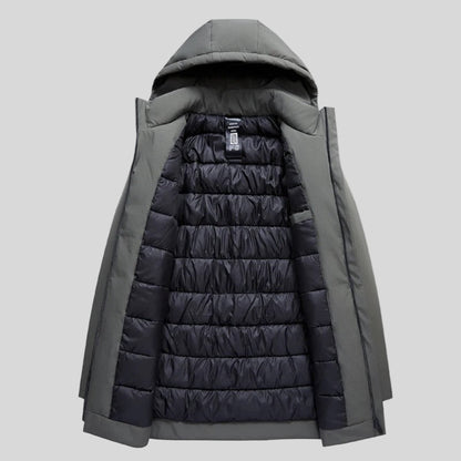 Winter Jacket Water-Repellent Hooded Parka Coat for Men 2